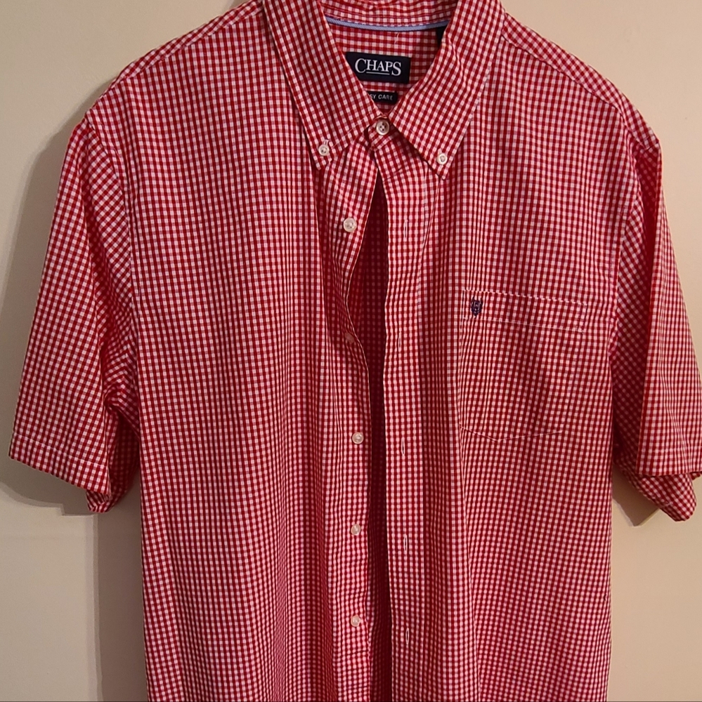 Red Chaps XL Button-Down Shirt